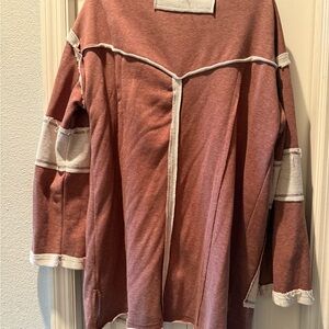 POL Mauve and Cream Sweatshirt